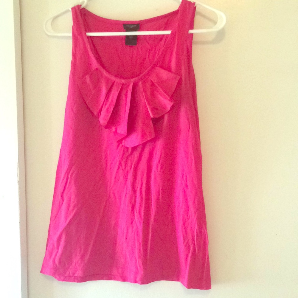Anne Taylor fuchsia Pink Top